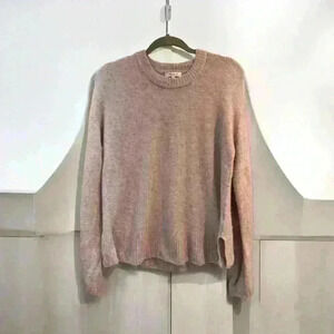 Madewell Payton Lilac Alpaca Wool Blend Crewneck Sweater Size S Small